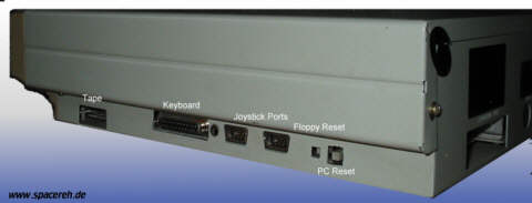 Die Seitenansicht des C 128 D