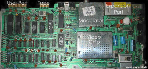 Das Board des C 64