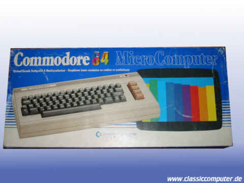 Die Front der "Ur" C 64 Verpackung