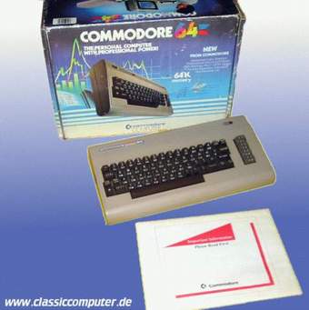 Der US C 64 mit Verpackung