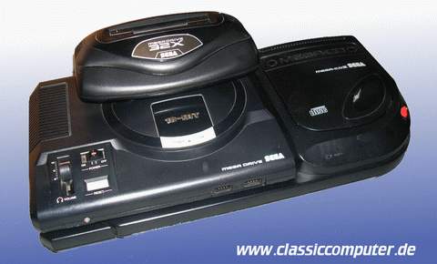 Mega Drive 1 mit 32x und CD II